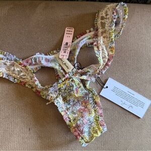 NWTFor Love and Lemons Floral Lace Thong